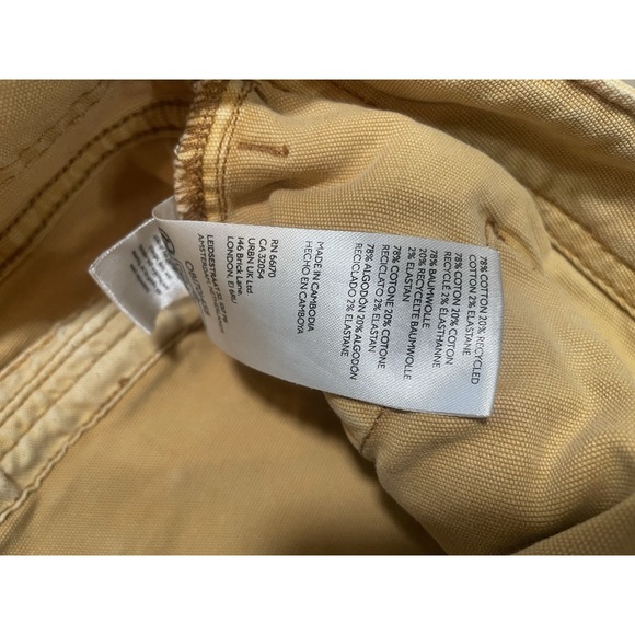 PILCRO Anthropologie Women's Sz 31P Brown Straight Leg Utility Pants Crop Chino - Picture 4 of 8